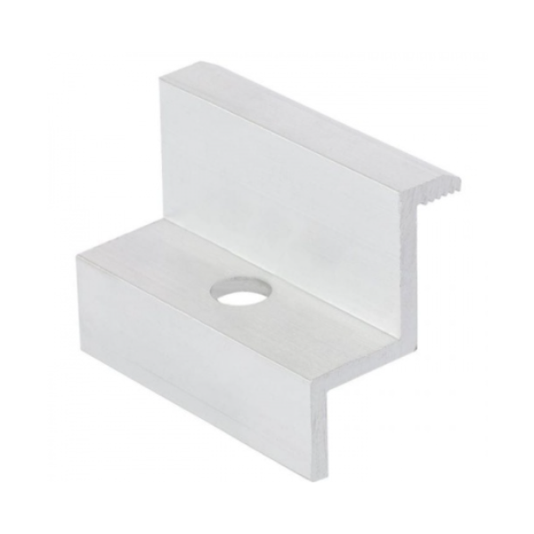 End clamp 30mm - Silver / ALU